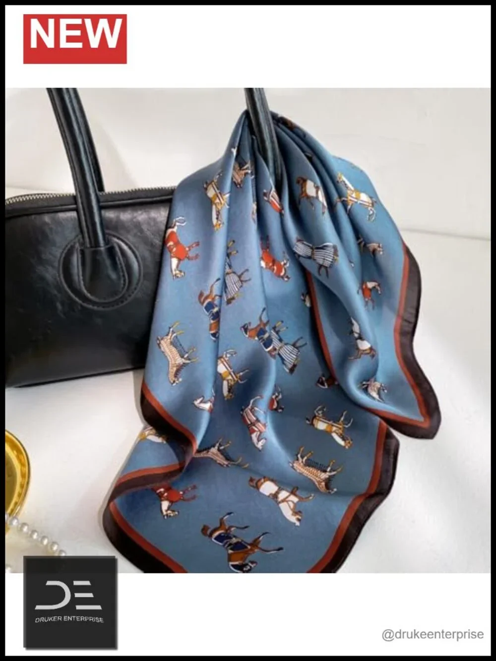 100% Mulberry Silk Square Hair Scarf Head Wrap